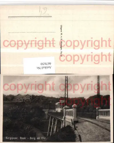 467650,Netherlands Nijmegen Bergspoor Beek Berg en Dal Straßenbahn Brücke