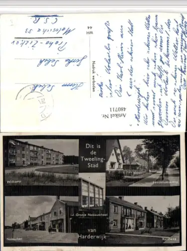 480711,Netherlands Harderwijk Randweg Veldkamp Nassaulaan Mehrbildkarte