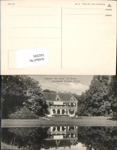542595,Netherlands Kasteel de Eeze te Almen b. Gorssel Gelderland Lochem