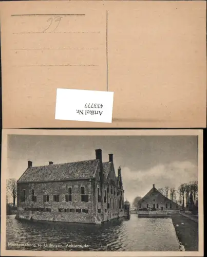 433777,Netherlands Menkemaborg te Uithuizen Eemsmond Achterzijde Gebäude