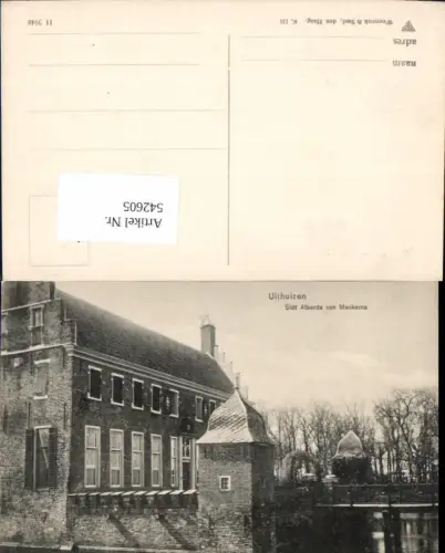 542605,Netherlands Uithuizen Eemsmond Slot Alberda van Menkema Groningen