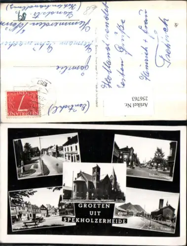256763,Spekholzerheide St. Martinus Kerk Kirche Gracht Industriestraat Patronaatstraat Marktplein Mehrbildkarte