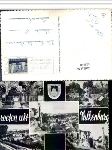 495980,Netherlands Valkenburg Totale Ruine Lourdesgrotte Mehrbildkarte