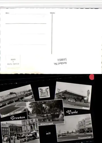 510051,Netherlands Venlo Station Bahnhof Rotonde Fruitmarkt Mehrbildkarte