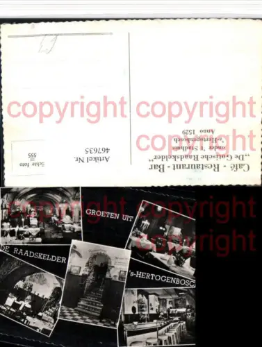 467635,Netherlands ’s-Hertogenbosch Raadskelder Ratskeller Mehrbildkarte