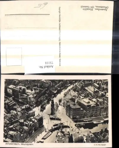 73118,Amsterdam Muntplein Luftbild