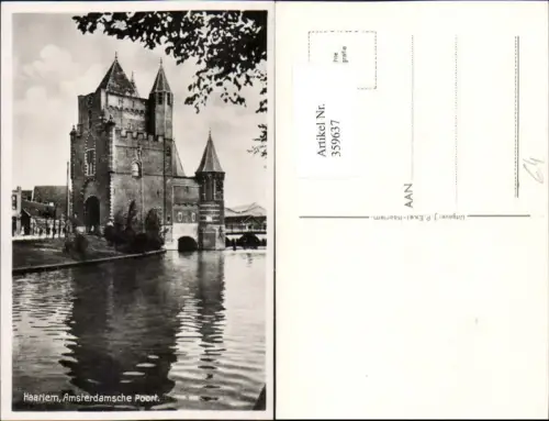 359637,Netherlands Haarlem Amsterdamsche Poort Turm Tor