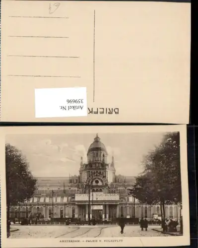 359696,Netherlands Amsterdam Paleis voor Volksvlyt Volksvlijt Industriepalast