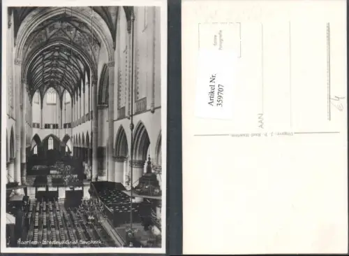 359707,Netherlands Haarlem Interieur Gr. Of Bavokerk Kirche Innenansicht