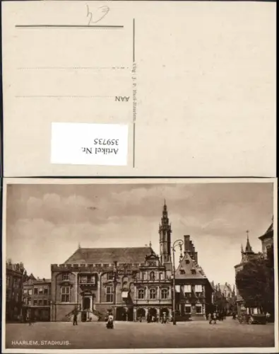 359735,Netherlands Haarlem Stadhuis Rathaus Straßenansicht