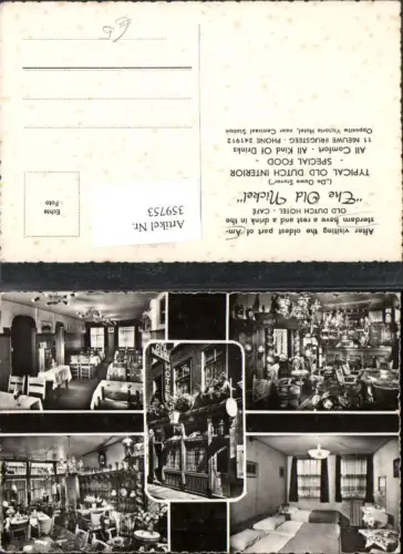 359753,Netherlands Amsterdam Old Dutch Hotel Cafe Old Nickel Mehrbildkarte