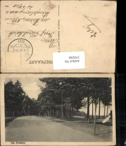 379290,Netherlands Op Crailoo Straßenansicht Straße Wald
