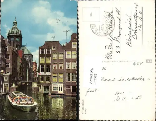 387572,Netherlands Amsterdam Kolkje Kanal Boot