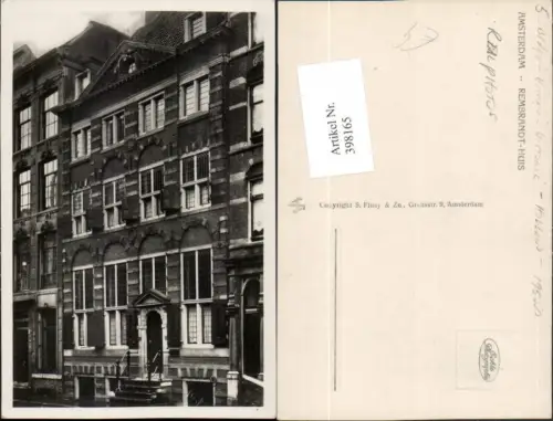 398165,Netherlands Amsterdam Rembrandt-Haus