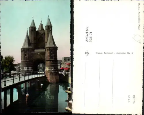 398171,Netherlands Haarlem Amsterdamse Poort Tor Brücke