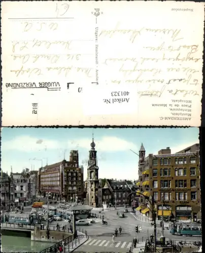 401323,Netherlands Amsterdam Muntplein Münzplatz Straßenbahnen Brücke