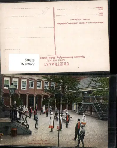 412049,Netherlands Amsterdam Burger Weeshuis Korfbalspel Waisenhaus