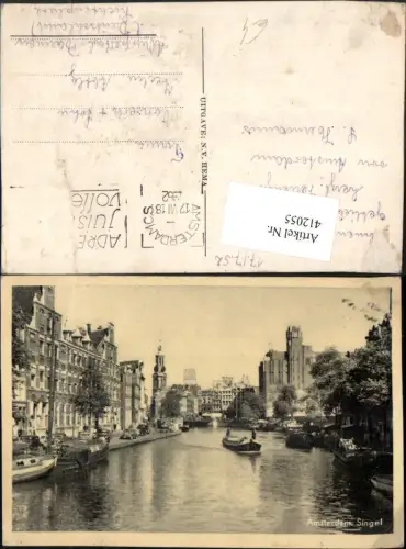 412055,Netherlands Amsterdam Singel Kanal Fluss Boote