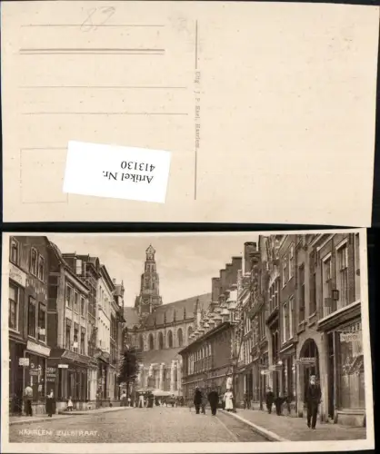 413130,Netherlands Haarlem Zijlstraat Straßenansicht