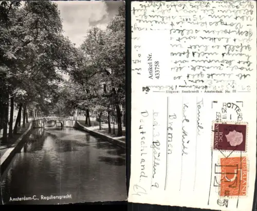 433758,Netherlands Amsterdam Reguliersgracht Kanal Brücke