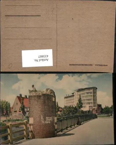 433807,Netherlands Amsterdam Rijksverzekeringsbank Brücke Gebäude