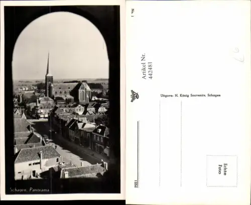 442481,Netherlands Schagen Panorama Teilansicht Kirche