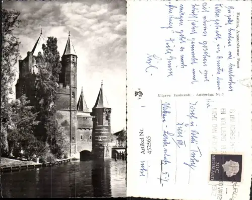 452565,Netherlands Haarlem Amsterdamse Poort Monument Türme