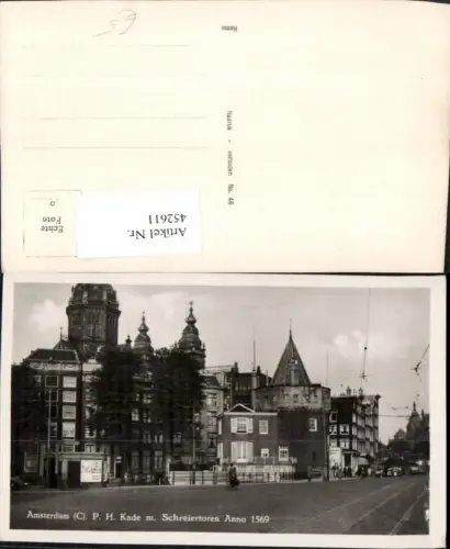 452611,Netherlands Amsterdam P.H. Kade m. Schreiertoren Straßenansicht