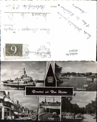 452612,Netherlands Den Helder Texelse Boot Boot Tunnel Park Mehrbildkarte