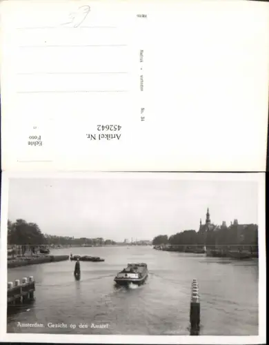 452642,Netherlands Amsterdam Geicht op den Amstel Fluss Boot