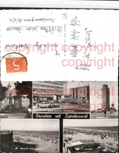 467607,Netherlands Zandvoort Strand Hotel Bouwes Uitkijktoren Mehrbildkarte
