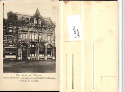 480679,Netherlands Amsterdam Die Port van Cleve Gebäude
