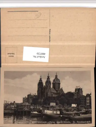 480720,Netherlands Amsterdam Prins Hendrikkade St. Nicolaaskerk Kirche