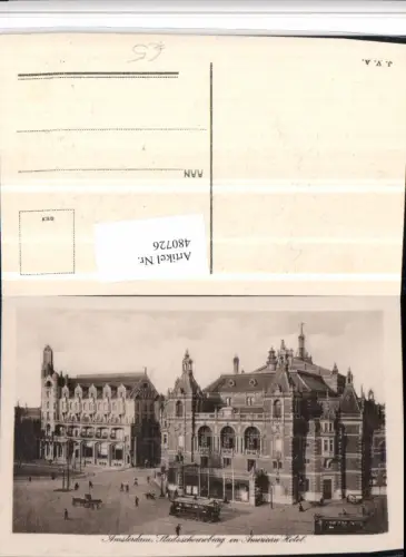 480726,Netherlands Amsterdam Stadsschouwburg en American Hotel