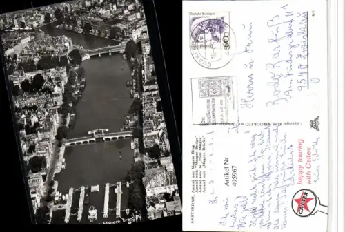495967,Netherlands Amsterdam Amstel met Magere Brug Fluss Brücken