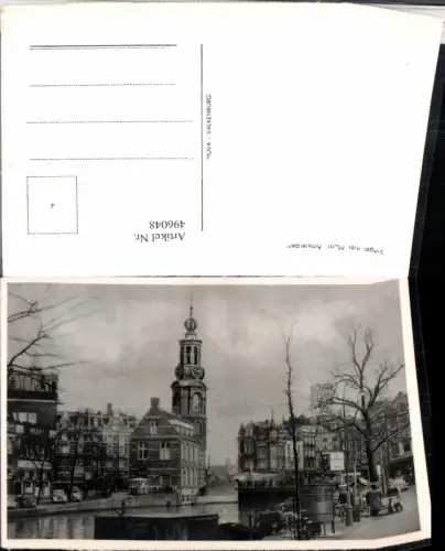 496048,Netherlands Amsterdam Singel met Munt Kanal Gracht