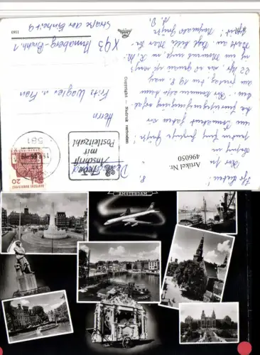 496050,Netherlands Amsterdam Gracht Kanal Leierkasten Gebäude Mehrbildkarte