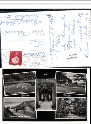 496079,Netherlands Bergen aan Zee Hertenkamp Ruine Eeuwige laan Mehrbildkarte