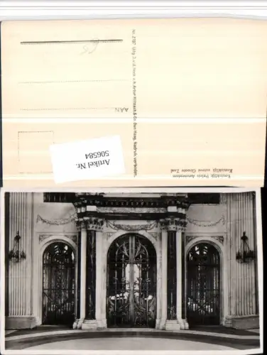 506584,Amsterdam Koninklijk Paleis Entree Groote Zaal Gittertor