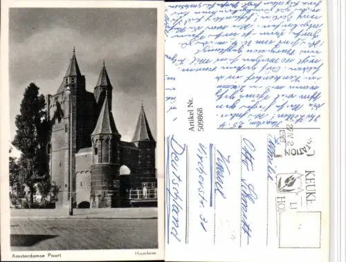 509868,Netherlands Haarlem Amsterdamse Poort Stadttor Türme