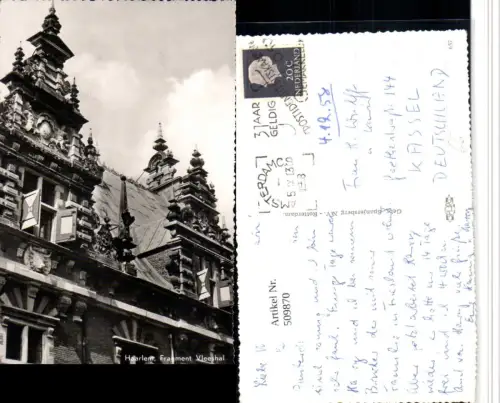 509870,Netherlands Haarlem Fragment Vleeshal Gebäude Detail