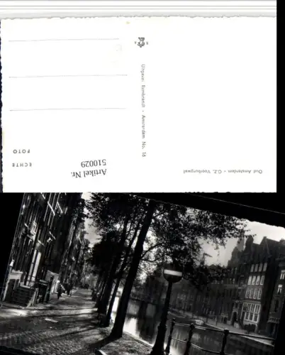 510029,Netherlands Oud Amsterdam O.Z. Voorburgwal Kanal Brücke