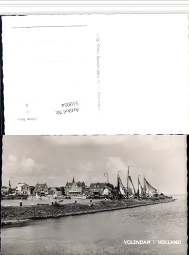 510054,Netherlands Volendam Teilansicht Küste
