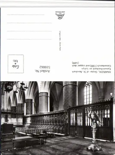 510062,Netherlands Haarlem Grote- of St. Bavokerk Kirche Innenansicht