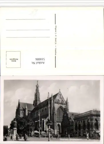 510086,Netherlands Haarlem Groote Markt Kirche Denkmal