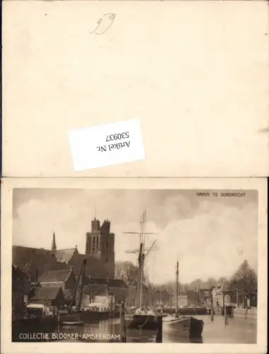 530937,Netherlands Amsterdam Blooker Haven Dordrecht Segelschiffe
