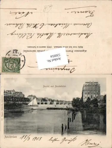 530954,Netherlands Amsterdam Amstel met Amstelhotel Hotel