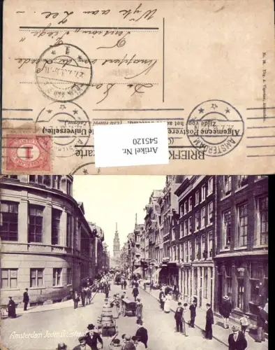 545120,Nordholland Amsterdam Joden Breestraat Straßenansicht