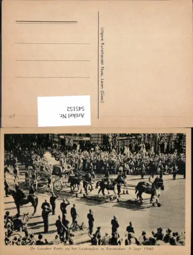 545152,Nordholland Amsterdam 1948 Gouden Koets leidseplein