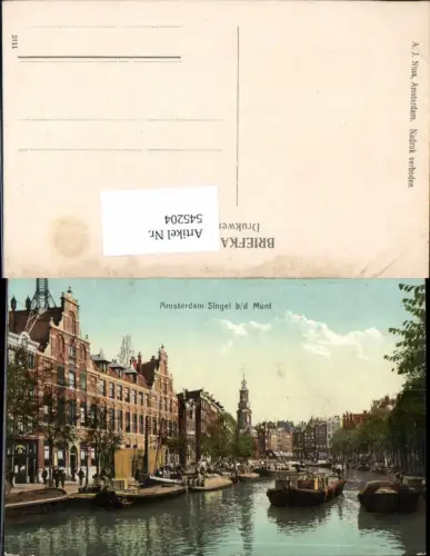 545204,Nordholland Amsterdam Singel b.d. Munt boot